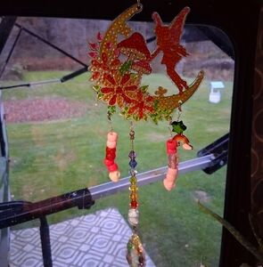 Fairy and Moon Suncatcher with Beads